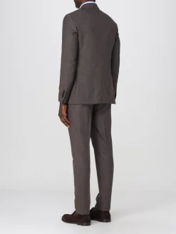 Abito a doppiopetto in lana e seta Lardini