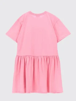 Abito a t-shirt in cotone con logo Kenzo Kids