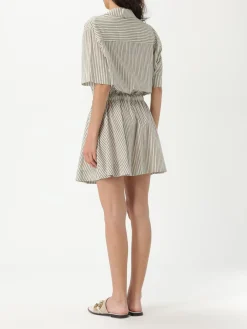 Abito chemisier Twinset Actitude in cotone a righe