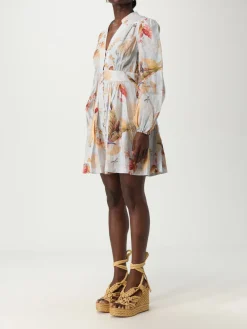 Abito chemisier Zimmermann in lino con stampa floreale