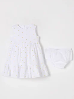 Abito con culotte in cotone con margherite Il Gufo