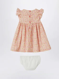 Abito con culotte in cotone floreale Il Gufo