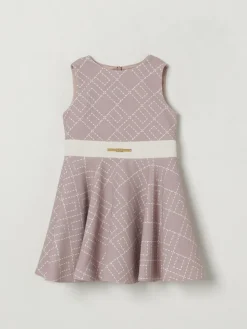 Abito con logo all-over Elisabetta Franchi La Mia Bambina