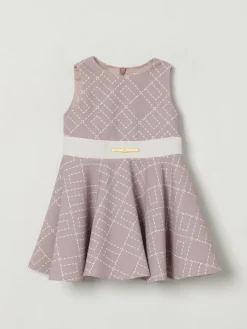 Abito con logo all-over Elisabetta Franchi La Mia Bambina