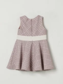 Abito con logo all-over Elisabetta Franchi La Mia Bambina