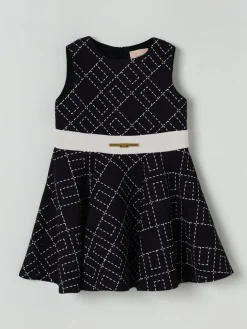 Abito con logo all-over Elisabetta Franchi La Mia Bambina