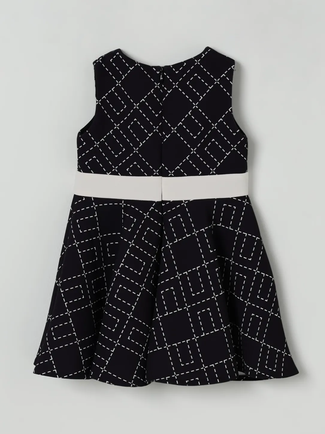 Abito con logo all-over Elisabetta Franchi La Mia Bambina