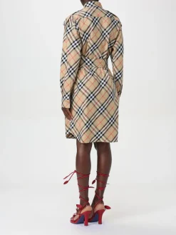 Abito di cotone check Burberry