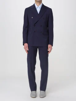 Abito doppiopetto Colamarino in misto lino