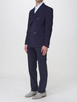 Abito doppiopetto Colamarino in misto lino