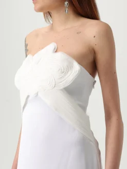 Abito Genny in crêpe con fiore