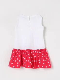 Abito in cotone a pois Monnalisa