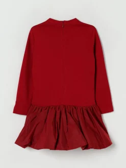 Abito in cotone con cuore Monnalisa