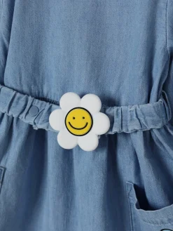 Abito in cotone con fiori Stella McCartney Kids