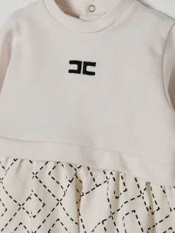 Abito in cotone con logo Elisabetta Franchi La Mia Bambina