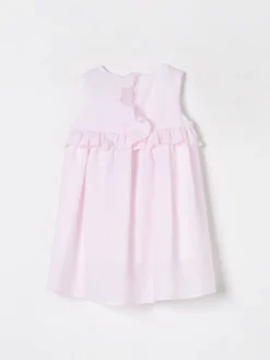 Abito in cotone con rouches La Stupenderia