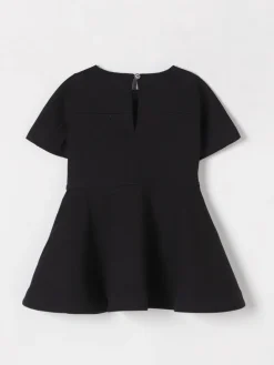 Abito in cotone con toppa check Burberry