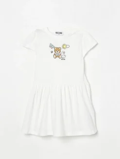 Abito in cotone Teddy Bear Moschino