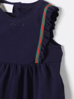 Abito in misto cotone Web Gucci