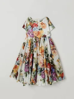 Abito in popeline floreale Dolce & Gabbana