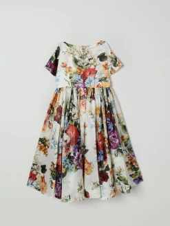 Abito in popeline floreale Dolce & Gabbana