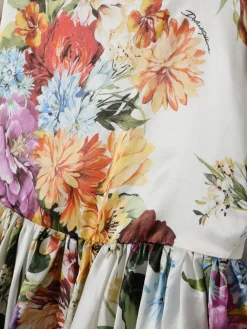 Abito in popeline floreale Dolce & Gabbana