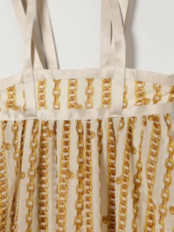 Abito in seta stampata Versace