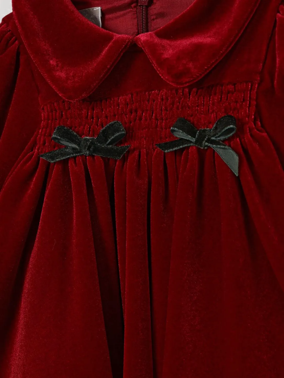 Abito in velluto con fiocco La Stupenderia