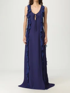 Abito Les Filles D'eva in crêpe con rouches