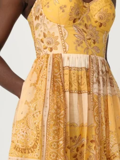 Abito midi Zimmermann in cotone stampato