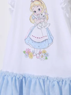 Abito Monnalisa in cotone con tulle