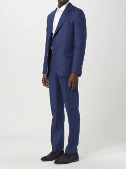 Abito monopetto Brunello Cucinelli in misto lino