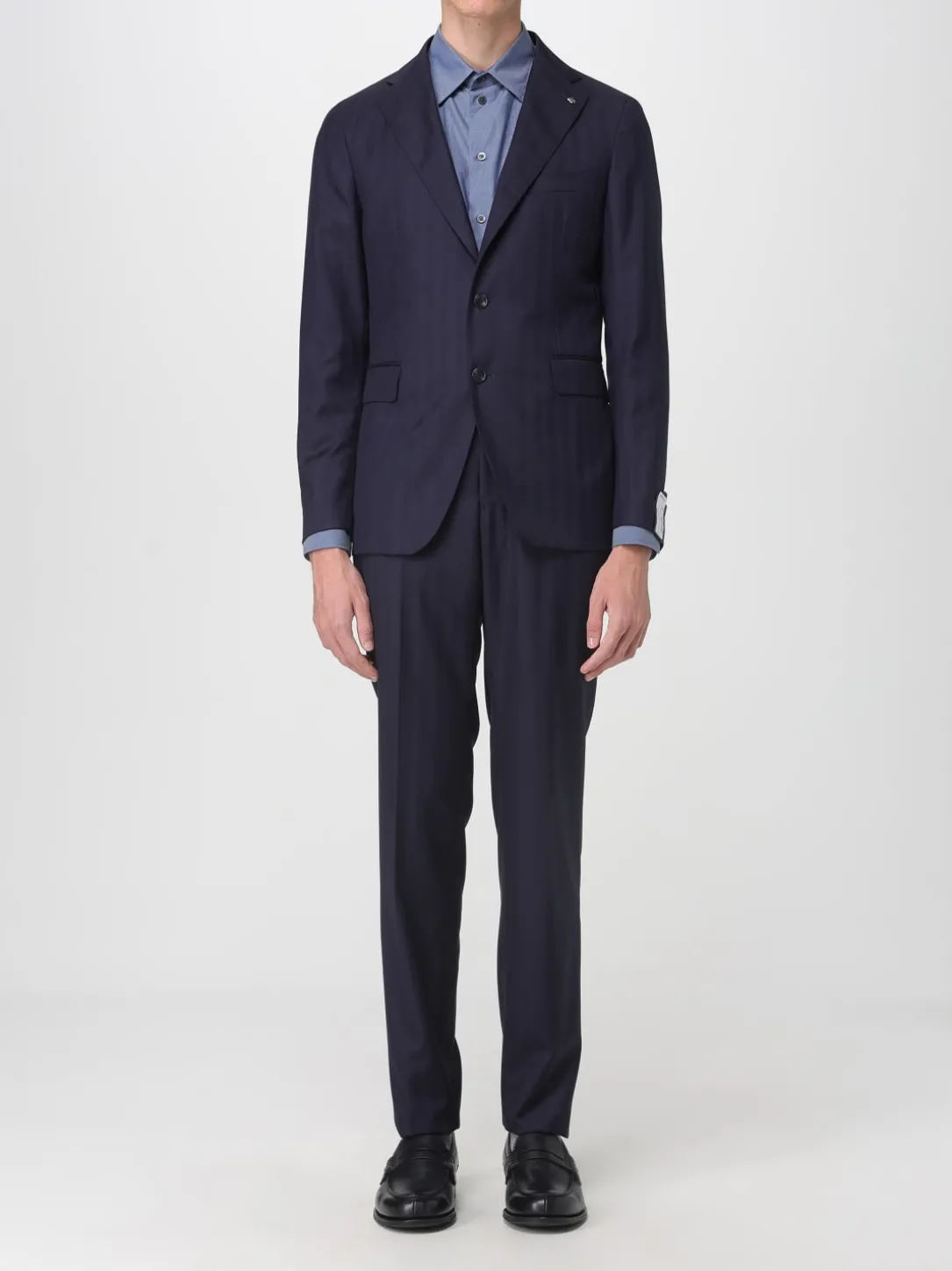 Abito Tagliatore in lana vergine con motivo gessato