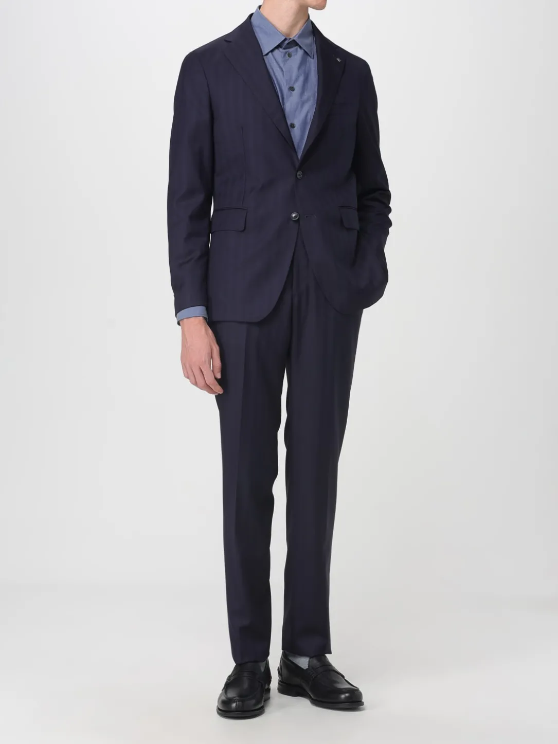 Abito Tagliatore in lana vergine con motivo gessato