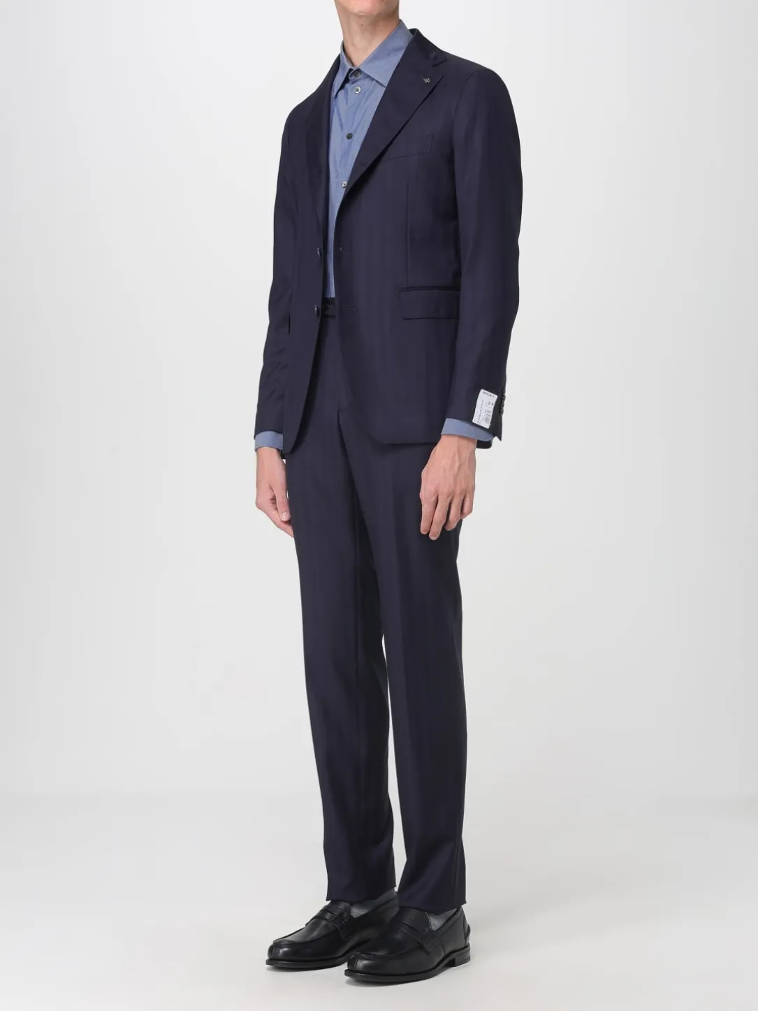 Abito Tagliatore in lana vergine con motivo gessato