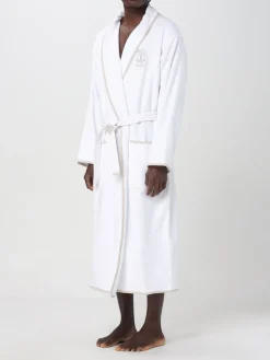 Accappatoio in cotone con logo Brunello Cucinelli