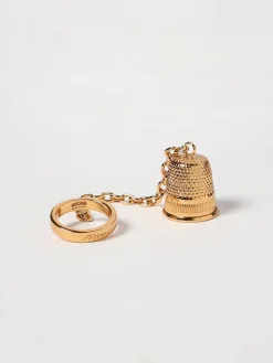 Anello Moschino Couture in ottone con charm