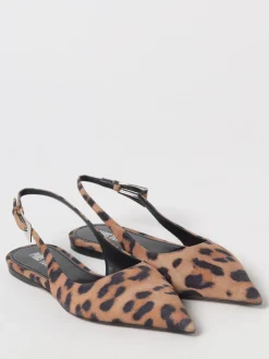 Ballerina Jessica Paris Texas in camoscio stampa animalier
