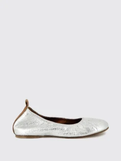 Ballerina Lanvin in pelle laminata cracklè