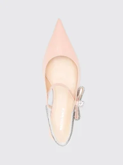 Ballerina Mach&Mach in vernice con fiocco e strass