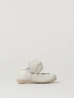 Ballerina Monnalisa in pelle e pelliccia sintetica