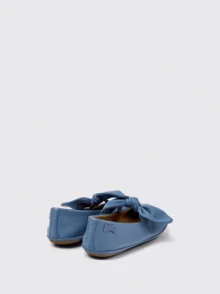 Ballerina Right Camper in pelle a grana naturale con fiocco