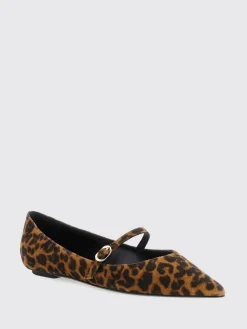 Ballerina Stuart Weitzman in camoscio stampa animalier