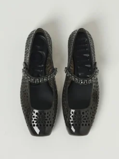 Ballerina The Jelly Jimmy Choo in gomma traforata con strass