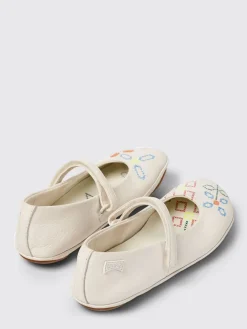 Ballerina Twins Camper in pelle con stampa floreale