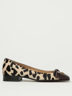 Ballerina Valentino Garavani in cavallino animalier e pelle