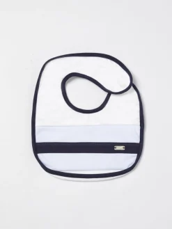 Bavaglino in cotone con logo Le Bebe'