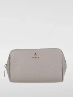 Beauty case Furla in pelle a grana