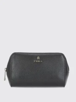 Beauty case Furla in pelle a grana