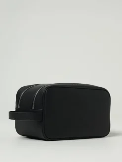 Beauty case in pelle sintetica saffiano Emporio Armani